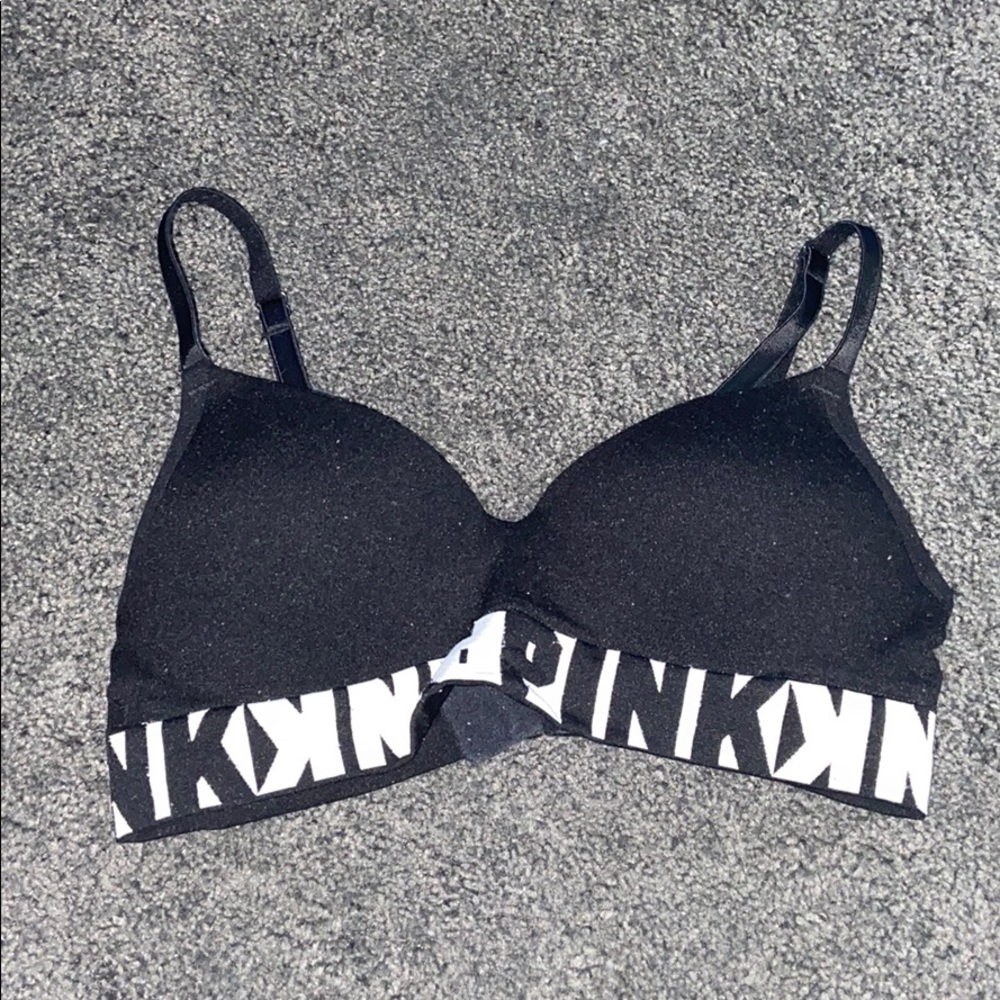 Pink Black Sports Bra